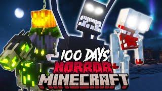 100 Days of Horror Minecraft [FULL MOVIE]