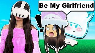 My CRUSH Asked me to Be His GIRLFRIEND.. (Roblox Vr Hands)