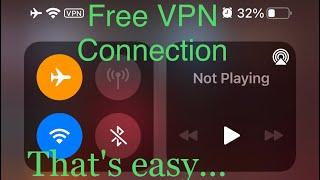 Free VPN Connection on iPhone/iPad