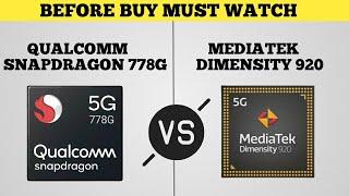 Qualcomm Snapdragon 778G vs Mediatek Dimensity 920 | Dimensity 920 vs Sd 778G | @Mrwhosetheboss