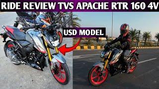  NEWLY LAUNCHED TVS APACHE RTR 160 4V USD MODAL 2025 Detailed Ride Review