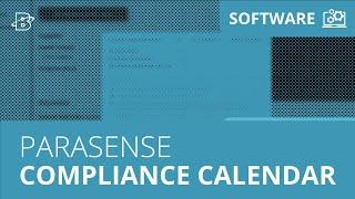 Parasense | Get Started with the Parasense Compliance Calendar