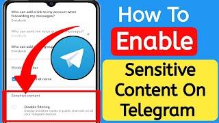 How To Enable Sensitive Content on Telegram 2023 (Android & iOS)