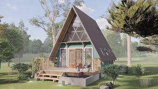 6 x 6 Meters - You Have A Frame House - Idea Design | Exploring Tiny House
