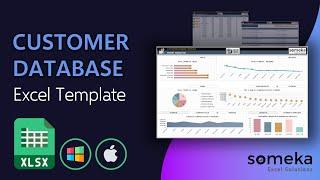 Customer Database Template | Track, Manage and Analyze customer data in Excel!