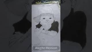 sarvesh art creation. little boy drawing