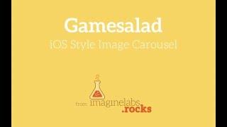 iOS Image Carousel for Gamesalad (Coverflow)