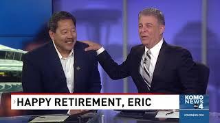 Seattle Mayor Bruce Harrell surprises KOMO anchor Eric Johnson on his final show