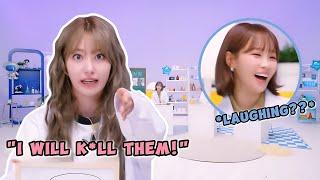 CHAEWON laughed so hard at what SAKURA said she would do to Fearnot 🪳