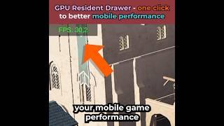 Unity 6 Mobile Performance FPS boost with One Click!