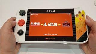 Atari Gamestation Go HANDS ON with Console & Controllers