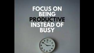 #ONPASSIVE`LIVE` With RED`The Importance of being PRODUCTIVE not BUSY` Great Tips!