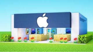 Minecraft Tutorial: How To Make An Apple Store And An Iphone