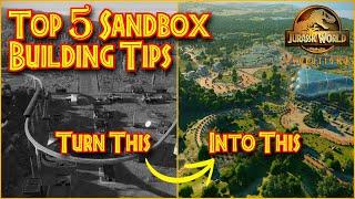 Top 5 Sandbox Building Tips for Jurassic World Evolution 2!