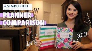 Comparing The 2021 Emily Ley Simplified Planner To The $14.99 At-A-Glance Simplified Planner