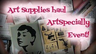 Art supplies haul at the Artspecially (stamping) Event!!