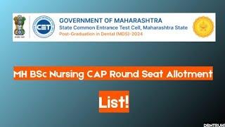 MH BSc Nursing CAP Round-II Seat Allotment 2024, Available as List!