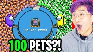 LANKYBOX Reacts To AMONG US With 100 PETS! (BEST AMONG US ANIMATIONS!)