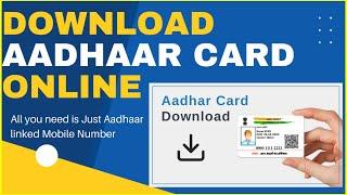 Download Aadhar Card online | Download new Aadhar Card  | Financial Techie