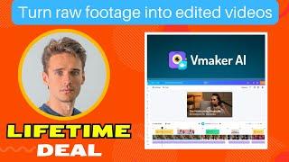 Vmaker AI lifetime deal Review I Turn Your Raw Footage into Publish Ready Videos in Minutes