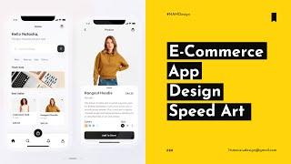 UI Design Template E-Commerce App - UI Speed Design