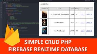 Simple CRUD PHP Firebase Realtime Database