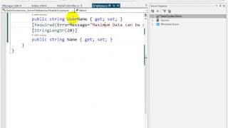 Data Annotations and Validations in MVC 5