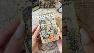 ASMR journal green Christmas|#asmr #scrabooking #journaling #journal #fyp #diy #green