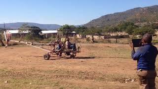 Homemade helicopter in Eswatini.