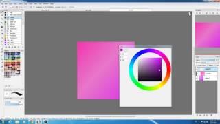 how to make a two-colored gradient in firealpaca