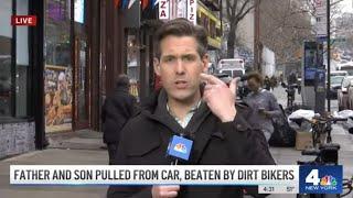 Dirt Bikers Pull FATHER and SON Out of Car, Beat Them in Brutal Robbery | NBC New York