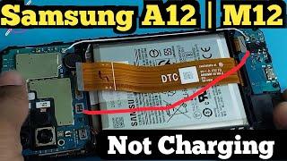 Samsung A12,M12,F12 charging not supported problem jumper solution#