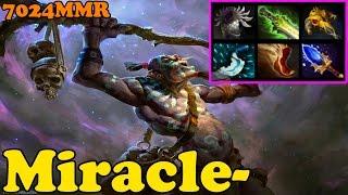 Dota 2 - Miracle- 7024 MMR Plays Witch Doctor - Ranked Match Gameplay