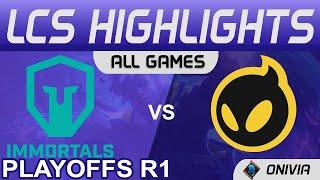 IMT vs DIG Highlights ALL GAMES Round1 LCS Summer Playoffs 2021 Immortals vs Dignitas by Onivia