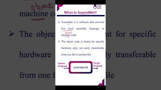 Assembler #cseguru #compiler  #compilerdesign #cd   #cseguruvideos