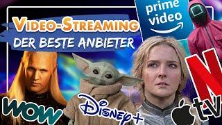 Der beste Video-Streaming-Anbieter – Netflix, Disney+, Apple TV+, WOW, Prime Video