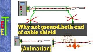 Why not ground,both end of cable shield