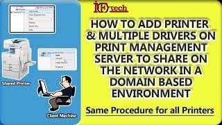 How to add printer on Print Management Server,  Configuring Network Printer