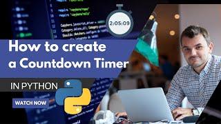 How to create countdown timer in python (Python tutorial 2023)