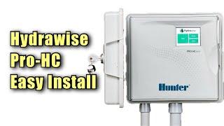 Tutorial Hunter Hydrawise Pro-HC 24 Zone Irrigation Control Installation from Rain Bird controller