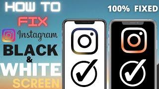 How to solve Instagram White| Black screen problem| Fix Instagram Black| White Screen|iPhone|2022