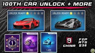 Asphalt 9 CN | Unlocking the 100th car + more | F2P RTG #36