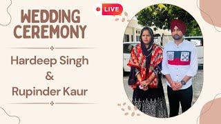 LIVE  || Wedding Ceremony || Barat || Hardeep Singh & Rupinder Kaur