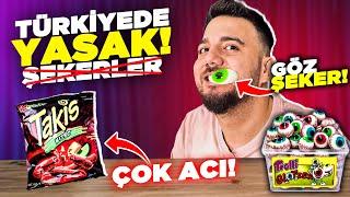 SAKIN DENEMEYİN! TÜRKİYE'DE YASAKLI ŞEKERLERİ DENEDİK! (TEHLİKELİ ATIŞTIRMALIK TESTİ)