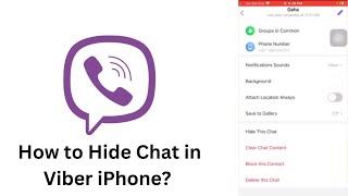 How to Hide Chat in Viber iPhone? Viber Hide Chat iPhone