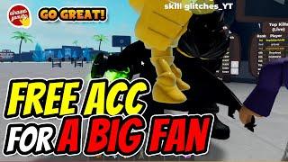 Giving a free account to a big fan!  | Roblox Muscle Legends