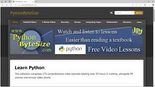 Master Python with over 50 Hours of Free Video Lessons