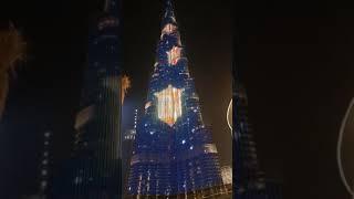 Amazing ligthning view of Burj Khalifa