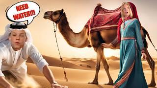 SURVIVING 24 HOURS in the Arabian DESERT! The Ninja Fam