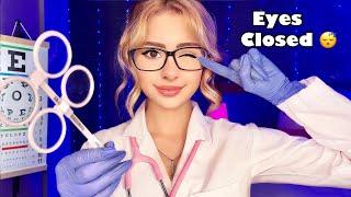 ASMR Cranial Nerve Exam but EYES CLOSED  Doctor ASMR for Sleep ️ Follow my Instructions